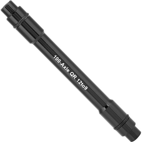 Adaptateur d'axe traversant 12mm à 9mm pour vélo avec étrier rapide noir (1/5)