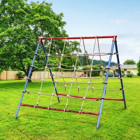Rete da arrampicata per bambini dai 3 ai 6 anni, rete protettiva per parco giochi ninja/percorso a ostacoli, dimensioni 1,5 x 2 m