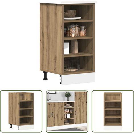 vidaXL Unterschrank Artisan-Eiche 40x44,5x81,5 cm Holzwerkstoff (1/5)