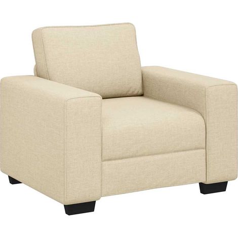 Maison Exclusive - Canapé/Fauteuil crème 100x77x82 cm tissu (1/5)