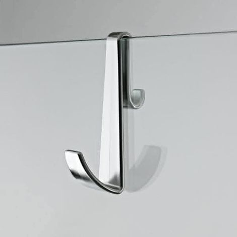 Nuie Chrome Shower Enclosure Hook for Showers Without Frames - ACC003 (1/3)