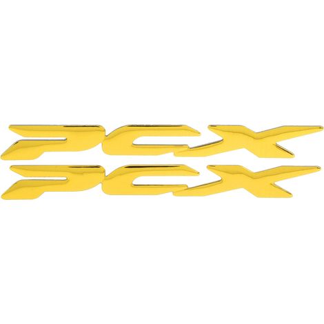 Flexibler 3D-Kunststoff-Motorradaufkleber für Honda PCX 150 125 (2017–2019), Seitenlogo, gelbes Zierteil (1/5)