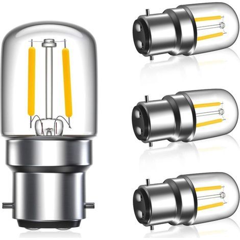 1-W-LED-Lampen, B22, warmweiß (2700 K) – T28 Mini-LED-Filamentlampen – 100 lm, B22-Bajonettsockel (1/4)