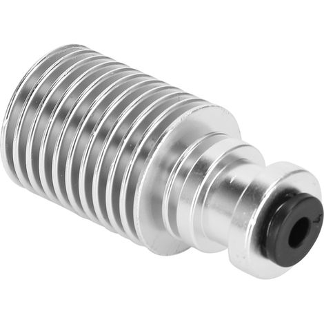 Dissipateur thermique pour extrudeuse en acier inoxydable argenté, filament de 1,75 mm, accessoires de mise à niveau pour imprimante 3D (1/5)