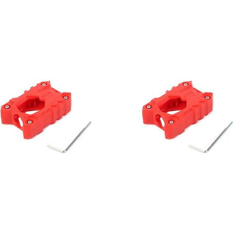 Due custodie per chiavi Ryker/Outlander Sport, con coprichiave a contatto, anello portachiavi, custodia per chiave con foro, accessori - Rosso