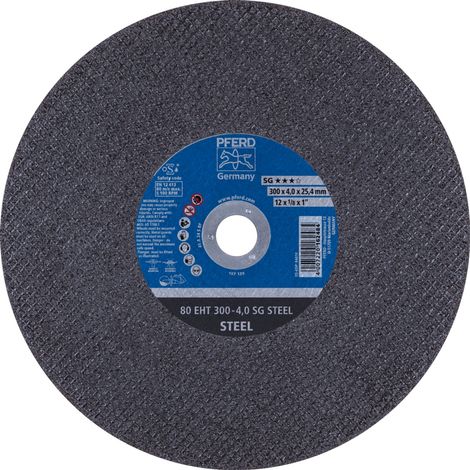 PFERD Trennscheibe Trennschleifer EHT 300x4,0x25,4 mm SG STEEL für Stahl (80 m/s) (1/5)