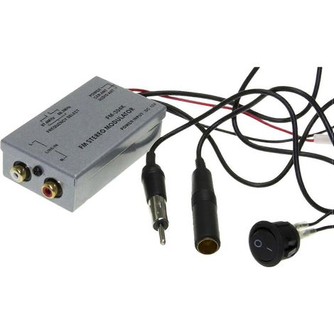 Module FM universel stéréo MP3, câble d'antenne symétrique, adaptateur auxiliaire RCA pour autoradio. (1/5)