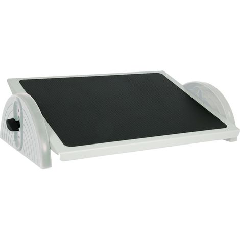 Wedo 2755037 Relax Steel Poggiapiedi, Regolabile, Grigio