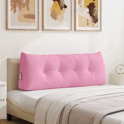 Cojín de Espalda Rosa 120 x 24 x 50 cm tela
