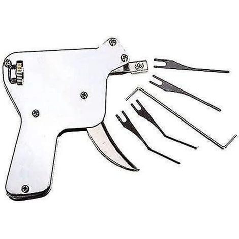 Pistolet de crochetage, outil de crochetage de serrurier, ouvre-serrure, kit de crochetage (pistolet de crochetage) (1/4)