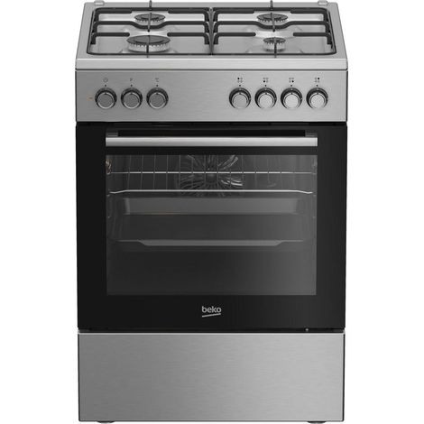 Beko FBE62130GXDN cucina in acciaio inox 4 bruciatori a gas forno 66L (1/3)