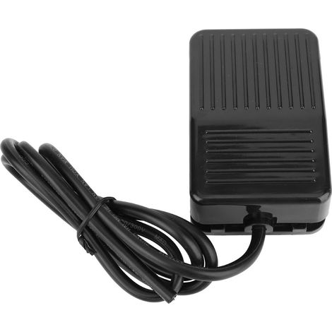 Interrupteur au pied momentané antidérapant TFS-01 250 V CA 10 A Noir (1 m) (1/5)
