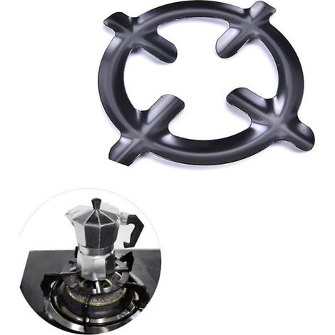 Support de casserole en fer pour réchaud à gaz, cafetière italienne, avec anneau réducteur Shytmv (1/5)