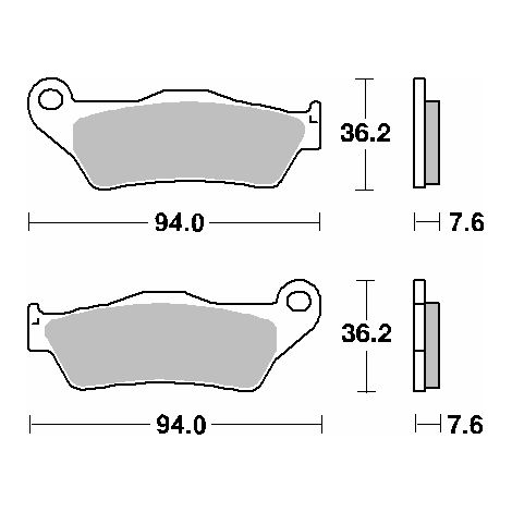 Pastillas de freno SBS KH181 Street Standard Cerámica Negra