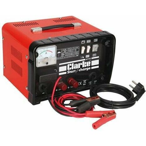 CLARKE BATTERY CHARGER & JUMP STARTER 12V 24V CAR VAN VEHICLE BOOSTER 120A BC125