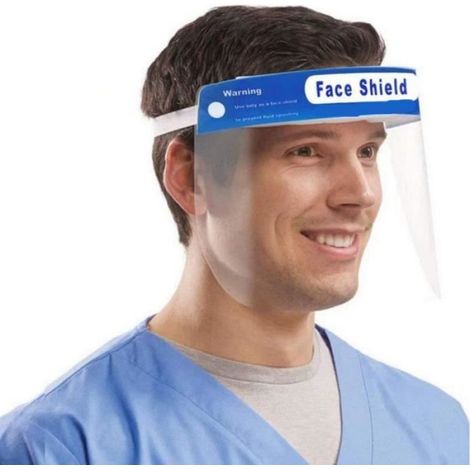 Visière De Protection Faciale - Plastique Transparent Réglable - Pour Adulte - 1 Pièce (1/4)