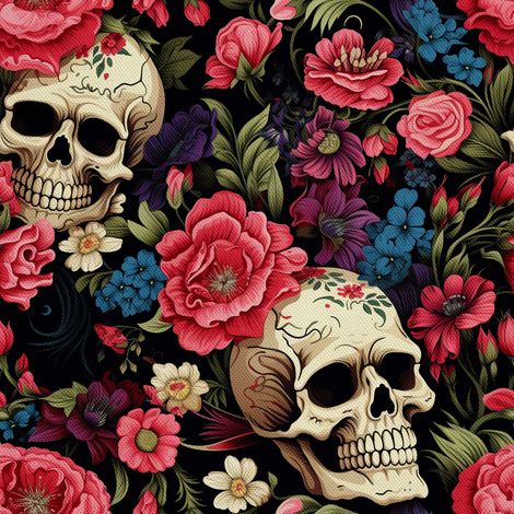 Tela Oxford decorativa para exteriores - Motivo de calavera I DX4182 (1/5)