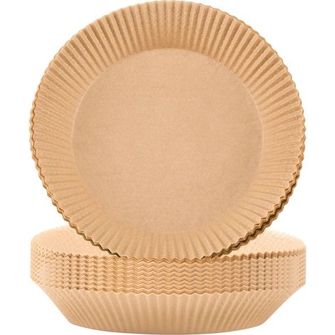 Liner Pour Friteuse À Air - Papier Parchemin Rond Non Adhérent - Résistant Jusqu'à 230 °C - Pour Cuisson Et Réchauffage - 50 Pièces (1/5)