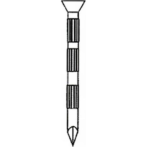 Pointe Béton en Vrac Tête Conique (Tc) Striée Galvanisée - 3.5x40 mm - 5 kg - D-Work (1/2)