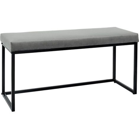 Banc Design "Giulia" 100cm Gris (1/5)