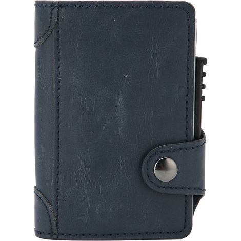 Porte-cartes multifonction étui à cartes en alliage d'aluminium antivol bleu x-51 (1/5)