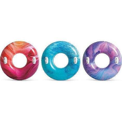 TRADE SHOP - Ciambella Gonfiabile Nature Mare Piscina 91cm Con Maniglie Colori Assortiti 56267 - (1/5)
