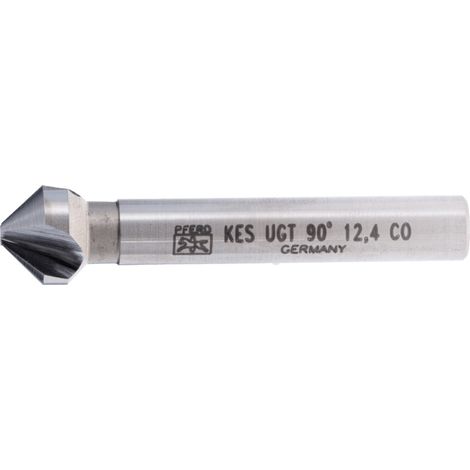 PFERD HSSE Co5 Kegel-und Entgratsenker 90° Ø 12,4 mm Schaft-Ø 8 mm DIN 335 C mit Ungleichteilung (1/4)