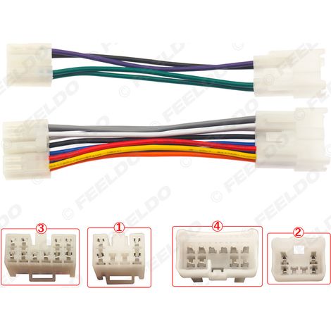 Convient pour les câbles de modification de lecteurs CD de véhicules Toyota, les câbles d'extension, les câbles d'alimentation, les faisceaux de câbles audio et les câbles de conversion audio/vidéo po