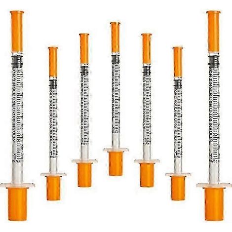 50pcs / paquet 1ml seringue avec 30g (8mm de long) fournitures de laboratoire emballage scellé individuellement (1/5)