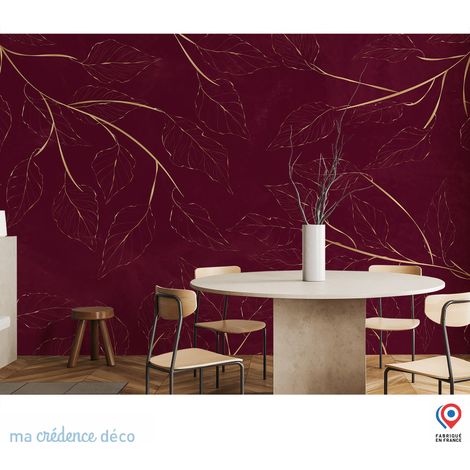 Papier peint : Feuilles dorées - Intissé - 200 cm - 280 cm (1/5)