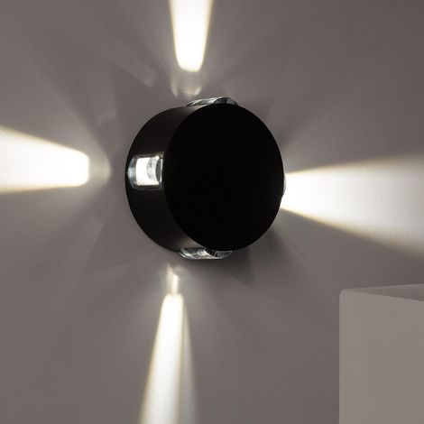 Balise Murale Extérieure LED 4W Saillie Aluminium Forum 3000K Blanc chaud (1/5)