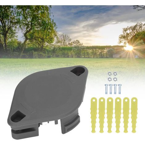 Ensemble tête et lames coupe-bordures – alimentation auto – bobine ligne fixe + 6 lames – pour Ryobi 18V 24V 40V