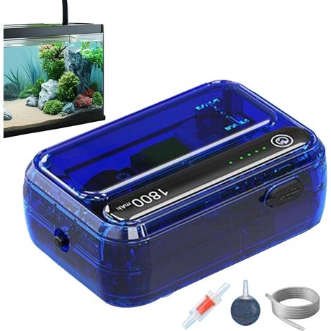 Pompe À Air pour Aquarium,Aérateur Rechargeable par USB pour (1/5)
