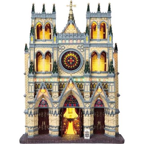 Cattedrale di St.Patrick VILLAGGIO DI NATALE LEMAX 95916 - GIOSTRINA NATALIZIA St.Patrick's Cathedral (1/2)