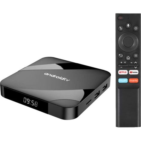 TV98 ATV W2 8K S905W2 4GB/64GB Wifi Dual Android 14 Negro - Android TV