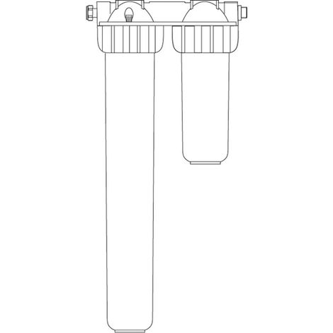 PNEUMATEX Robinet Refill Demin 2000 avec filtre, Entrée G3/4, Sortie G1/2, 8133015
