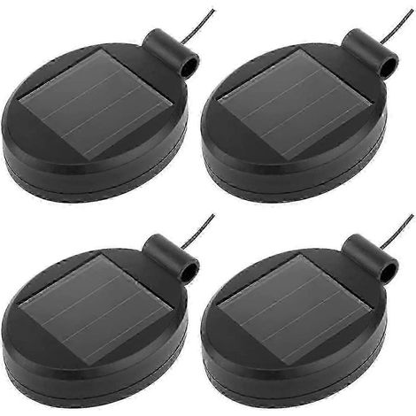 Lot de quatre accessoires pour ampoule LED solaire de rechange (partie supérieure du panneau, couvercle de lanterne). (1/5)