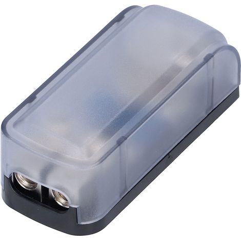 Boîtier porte-fusible double voie 1 entrée 2 sorties bloc de distribution pour modification audio voiture yacht bateau (1/5)