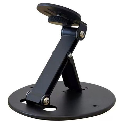 Soporte de mesa universal plegable redondo negro para proyector con múltiples bisagras，cámaras y luces de vídeo para cine en casa (1/4)
