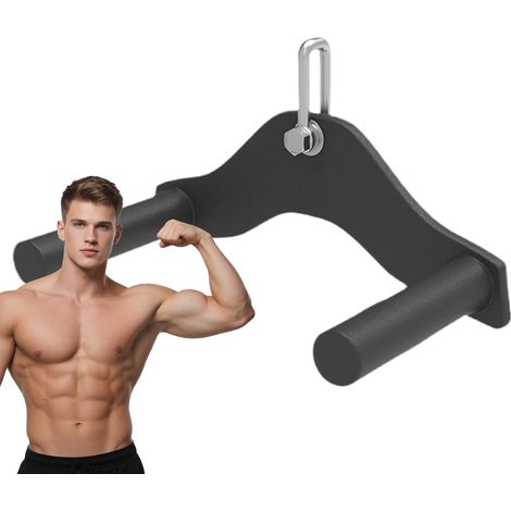 Barra Lat Pulldown - Accessori Palestra per Macchine con Cavo,Maniglia Ergonomica per Rematore a Puleggie Cinghia Caviglia Banda Resistenza Corpo Superiore Uomo Donna (1/5)