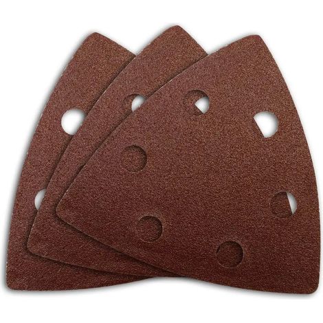 Güde Delta-Klett-Schleifpapier-Set 93x93 mm 6-tlg. K60 K80 K100