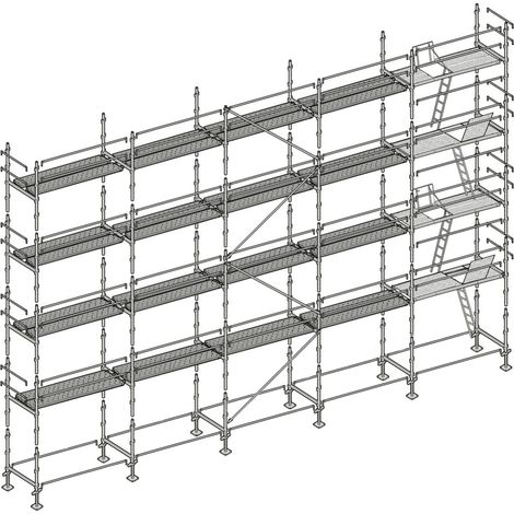 Échafaudage Altrad Façadier 160 m²