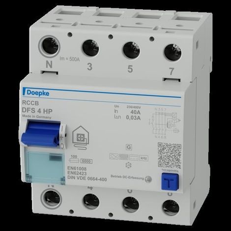 Leistungsschalter Doepke dfs4 040-4/0.03-hpfi 40A 0,03A (1/4)