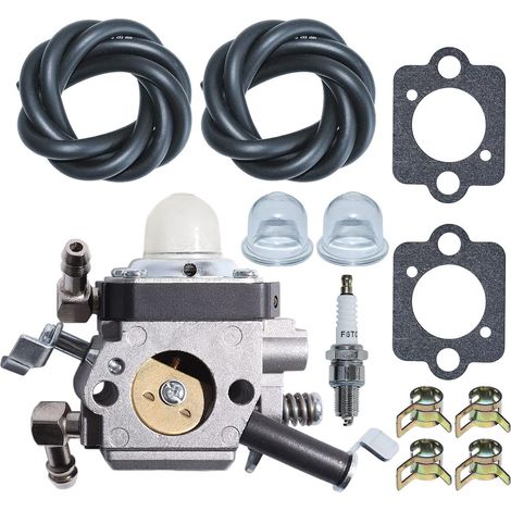 Carburateur pour Wacker BS50-2 BS50-2i BS60-2 BS60-2i BS70-2i pour Walbro HDA 242, carburateur, poire d'amorçage, durite de carburant, joint, bougie, clip. (1/5)