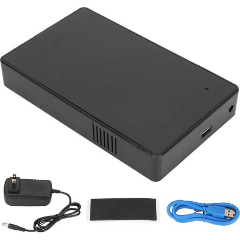 Boîtier disque dur externe USB 3.0 3.5 pouces 2.5 pouces 5 Gbps, ultra-fin et léger, adaptateur SATA pour disque dur SSD, ordinateur de bureau, prise américaine (1/5)
