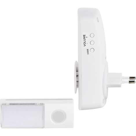 Suoneria senza fili Kit completo con luce, con targhetta Heidemann 70827 HX Ocean 230 V (1/5)