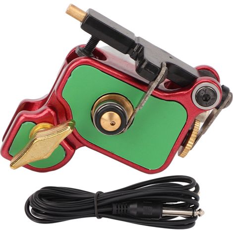 Machine à Tatouage Rotative Professionnelle en Alliage de Zinc, Motorisée pour Lignes et Ombrages, Réglable avec Câble RCA (1/5)