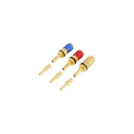 Raccord rapide pour système de refroidissement à eau, 3 pièces, adaptateur gaz Ø8 mm compatible torche TIG (1/5)