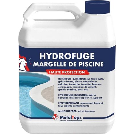 Metaltop Hydrofuge margelle de piscine 5 L Incolore Protection durable jusqu'à 12 ans Résiste aux UV et intempéries (1/5)