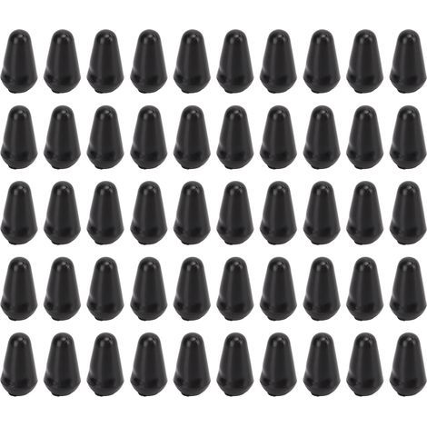 50 pièces boutons de commutation guitare électrique, kit bouton toggle 3 positions croix plastique noir pour pièces SQ (1/5)
